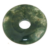 Moosachat - Achat Donut Edelstein Schmuck Ketten Anhänger 30mm - A Qualität #5562