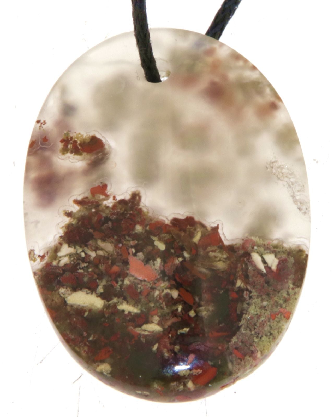 Moosachat - Achat Cabochon Edelstein Schmuck Anhänger - AA Qualität #6830