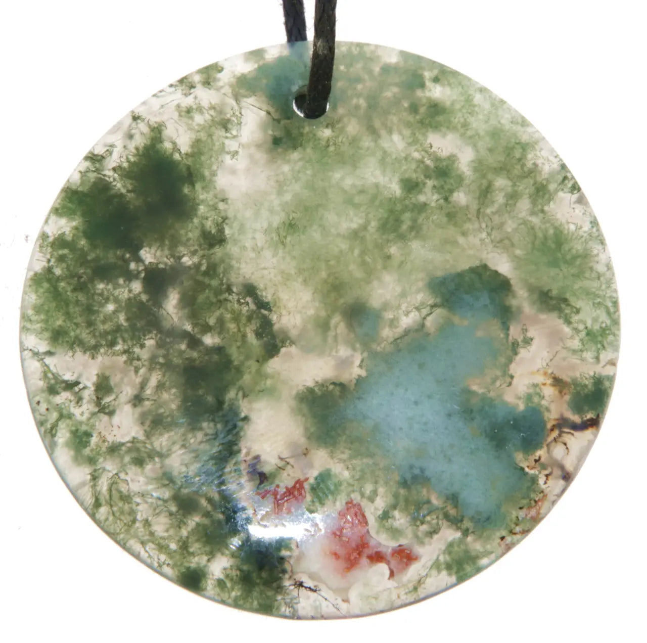 Moosachat Achat Cabochon Edelstein Schmuck Ketten Anhänger - A Qualität #5712 - seelensteinchen