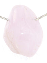 Morganit Trommelstein Edelstein Schmuck Ketten Anhänger - A Qualität #5548