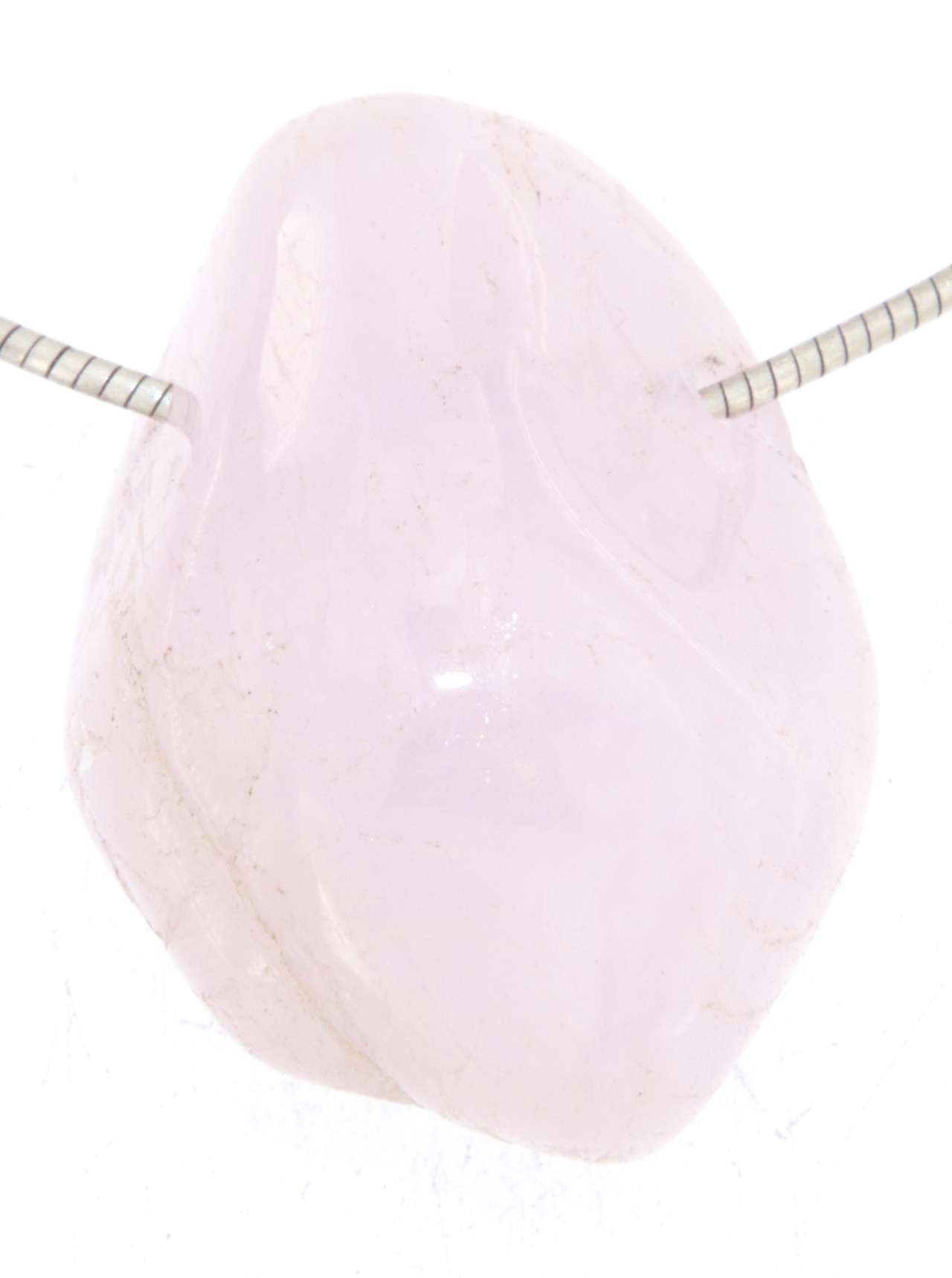 Morganit Trommelstein Edelstein Schmuck Ketten Anhänger - A Qualität #5548