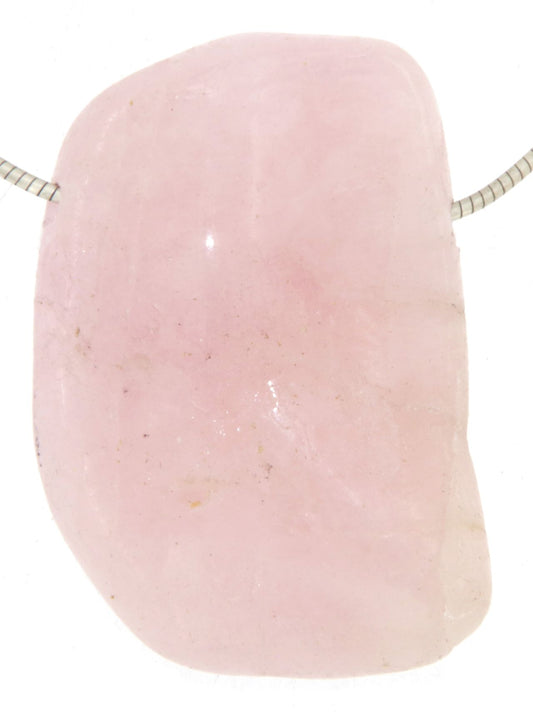 XL Morganit Trommelstein Edelstein Schmuck Ketten Anhänger - A Qualität #5227