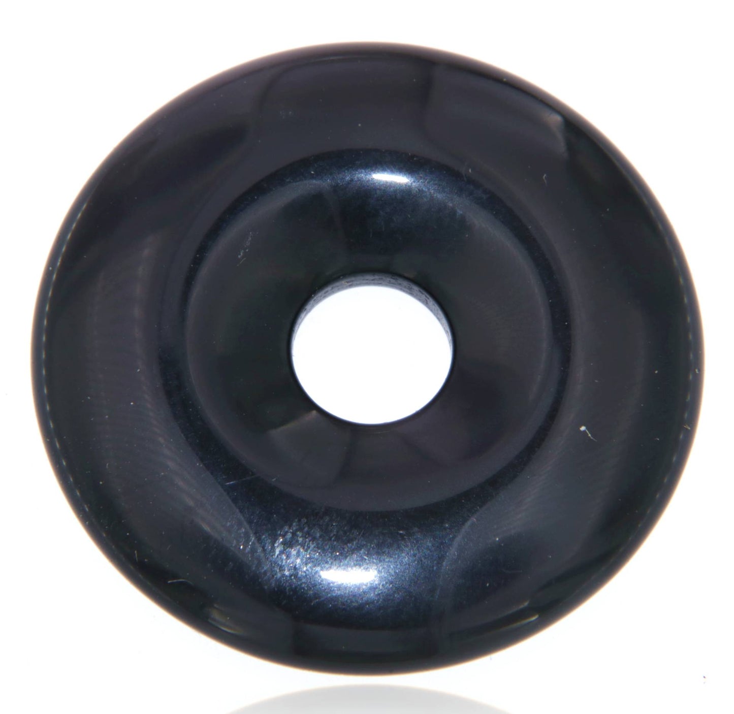 Regenbogenobsidian Donut - PI Scheibe - Schmuck Ketten Anhänger 30mm - A Qualität #5115