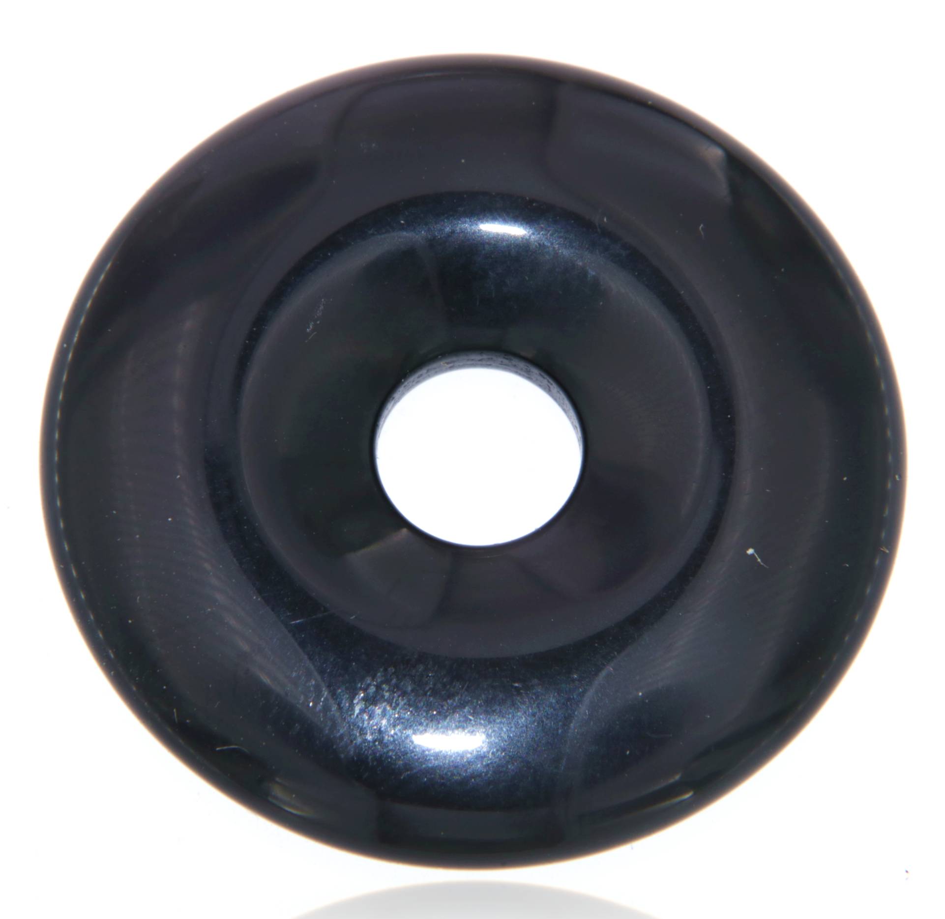 Regenbogenobsidian Donut - PI Scheibe - Schmuck Ketten Anhänger 30mm - A Qualität #5115