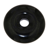 Obsidian Donut - PI Scheibe - Edelstein Schmuck Ketten Anhänger 30mm - A Qualität #7394