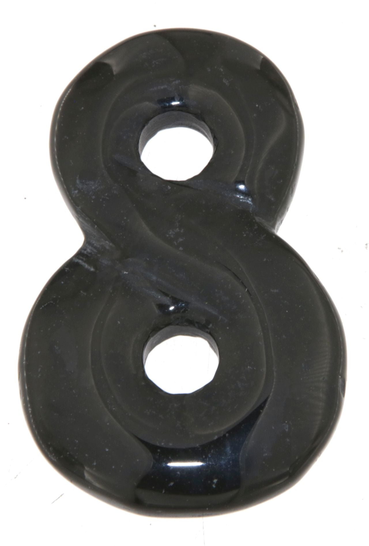 Onyx - Acht - Symbol der Unendlichkeit - Edelstein Schmuck Ketten Anhänger A Qualität #7225