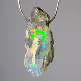 Natural Look - Äthiopischer Welo Opal - Trommelstein Edelstein Schmuck Ketten Anhänger A Qualität #7201