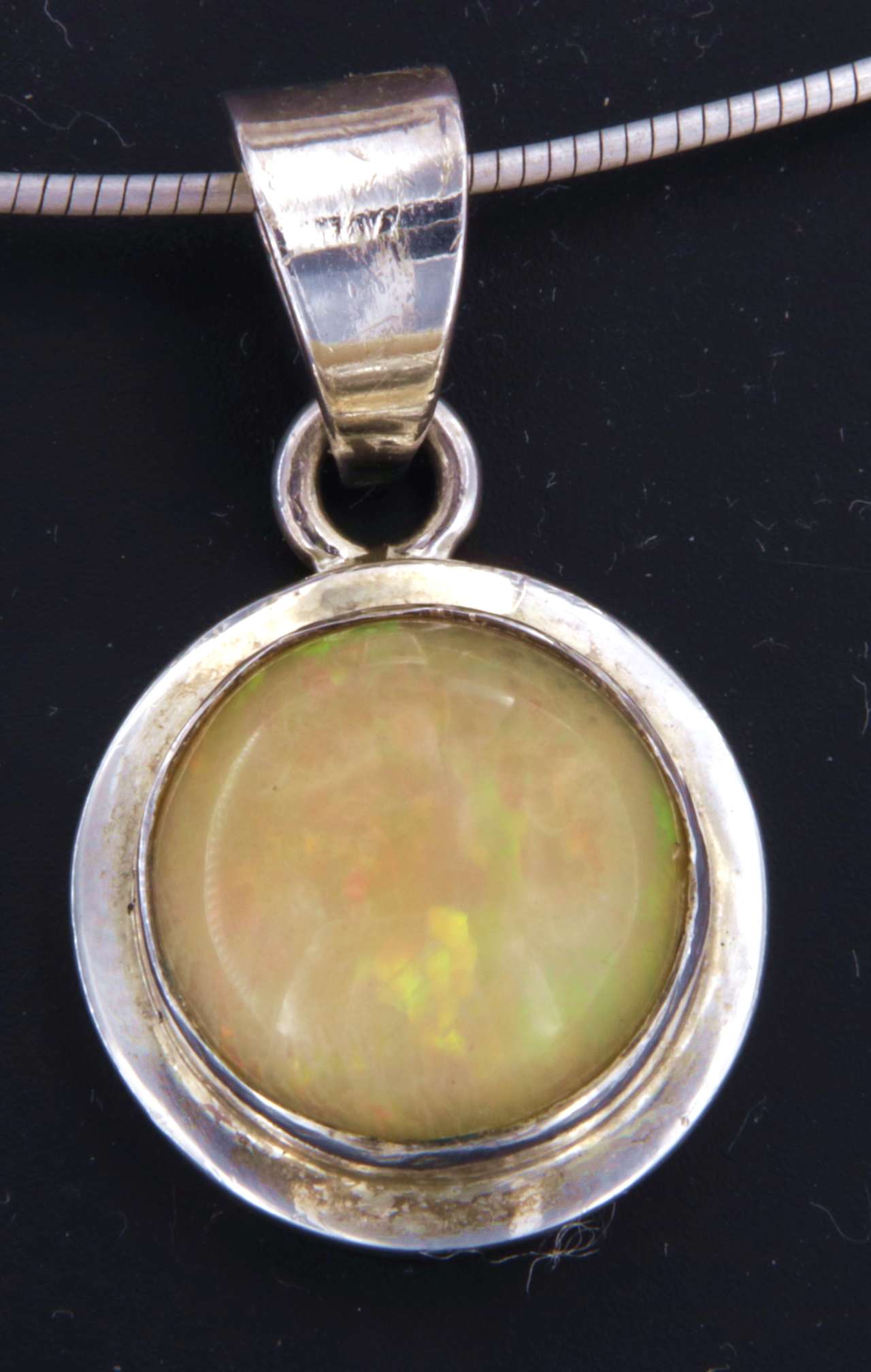 Edelstein Schmuck Ketten Anhänger mit Welo Opal - Edelstein - A Qualität - 925er Silber #6132