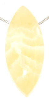 edler Orangencalcit Navetten Edelstein Trommelstein Schmuck Ketten Anhänger - A Qualität #3092