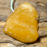 Orangencalcit Rohstein Edelstein Schmuck Ketten Anhänger - A Qualität #7426 - seelensteinchen