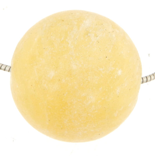 Orangencalcit - Calcit Kugel Anhänger 20mm - Trommelstein Schmuck Ketten Anhänger - Edelstein A Qualität #6926