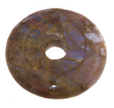 Donut de jaspe oceánico - Disco PI - Colgante de collar de piedra preciosa de 30mm - Calidad A #7379