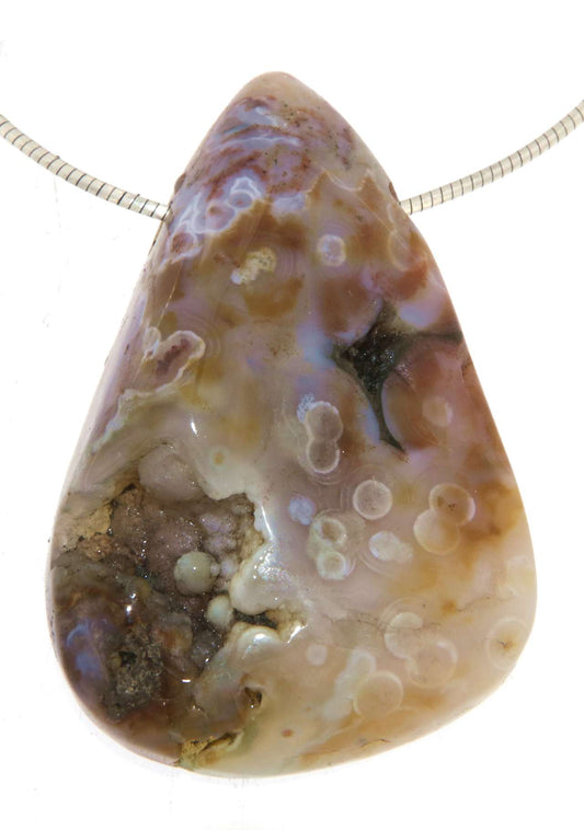 Ozeanjaspis - Jaspis Trommelstein Edelstein Schmuck Anhänger - A Qualität #5758