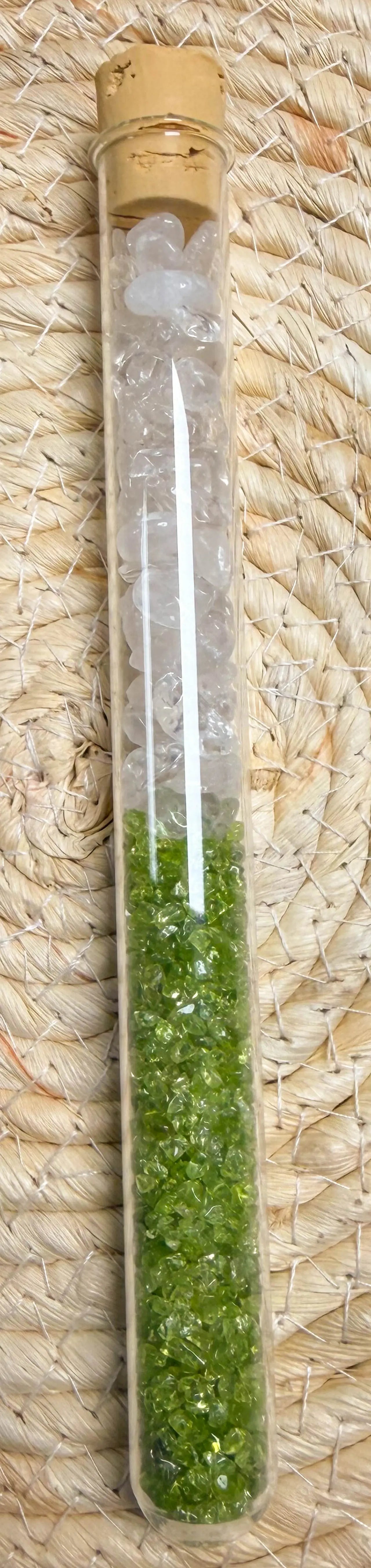 Edelsteinwasser Stab Peridot Mischung - Wassersteine - Wasser energetisieren - seelensteinchen