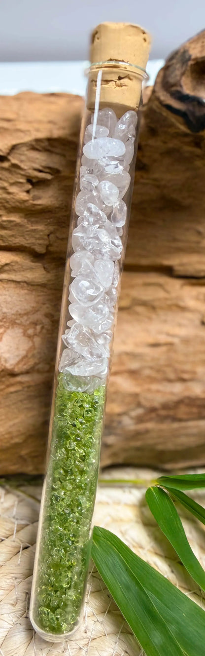 Edelsteinwasser Stab Peridot Mischung - Wassersteine - Wasser energetisieren - seelensteinchen
