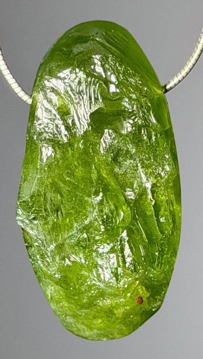 Peridot Trommelstein Edelstein Schmuck Ketten Anhänger - AA Qualität #5288 - seelensteinchen