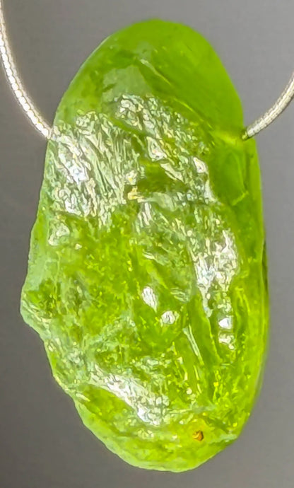 Peridot Trommelstein Edelstein Schmuck Ketten Anhänger - AA Qualität #5288 - seelensteinchen