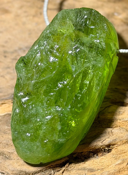 Peridot Trommelstein Edelstein Schmuck Ketten Anhänger - AA Qualität #5288 - seelensteinchen