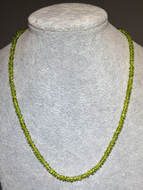 Peridot Edelstein Schmuck Kette - facettiert - Collier - 925er Silber #5127