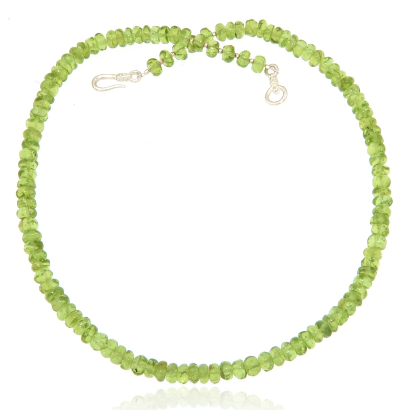 Peridot Edelstein Schmuck Kette - facettiert - Collier - 925er Silber #5127