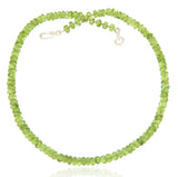 Peridot Edelstein Schmuck Kette - facettiert - Collier - 925er Silber #5127