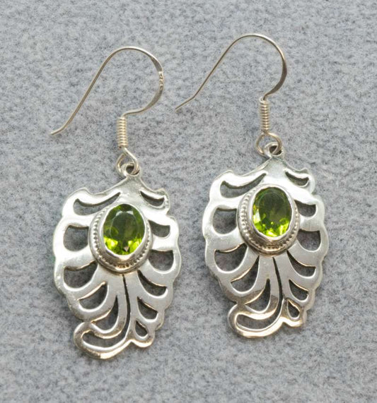 edle Ohrringe aus Peridot - A Qualität - 925er Silber #5750