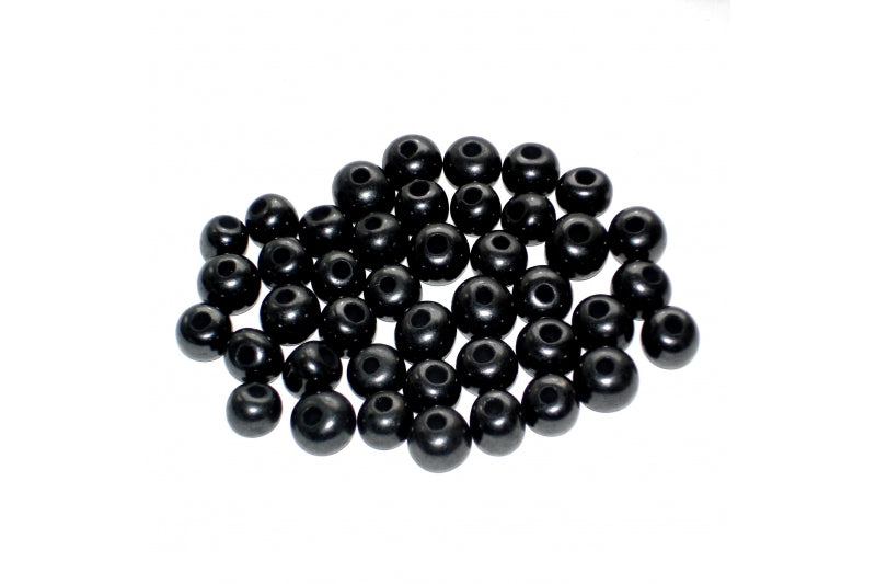 1 x Schungit Perle 10mm - Edelstein Bead poliert - AA Qualität
