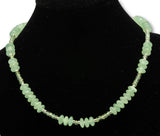Prehnit Edelstein Schmuck Kette - Collier - 925er Silber #5298