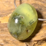 Prehnite with Epidote Tumbled Gemstone Jewelry Pendant - A Quality #2264 - seelensteinchen