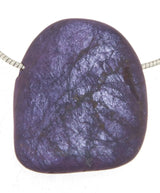 Purpurita Gema Tumblestone Joyería Collar Colgante - Calidad A #5046