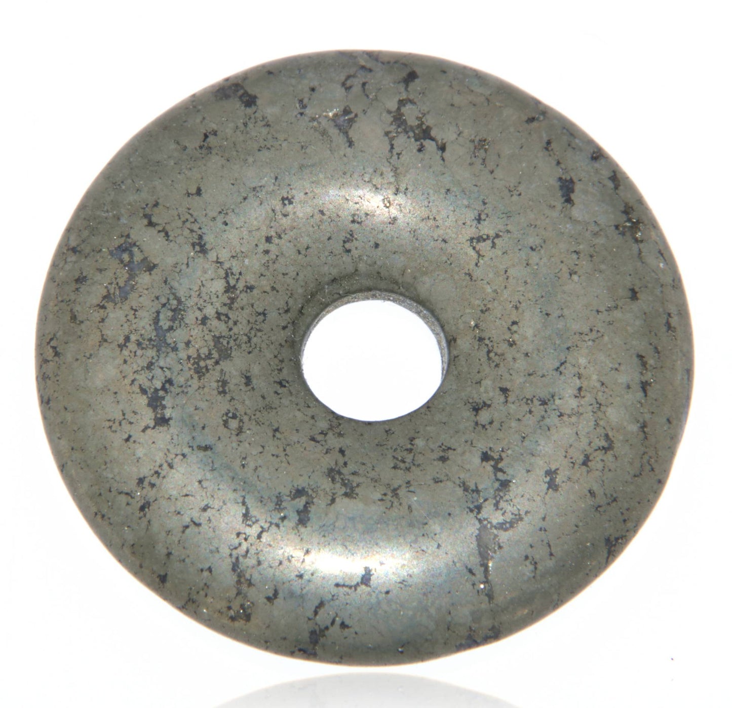 Pyrit Donut - PI Scheibe Schmuck Ketten Anhänger 30mm - A Qualität #5114