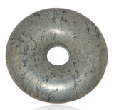 Pyrit Donut - PI Scheibe Schmuck Ketten Anhänger 30mm - A Qualität #5114