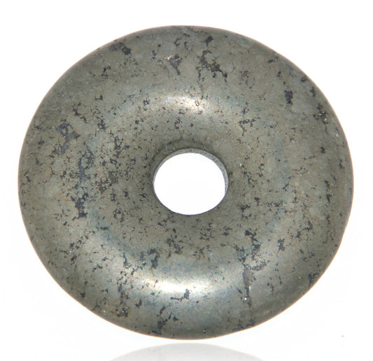 Pyrit Donut - PI Scheibe Schmuck Ketten Anhänger 30mm - A Qualität #5114