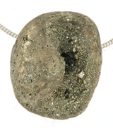 Pyrit Trommelstein Edelstein Schmuck Ketten Anhänger - A Qualität #6431