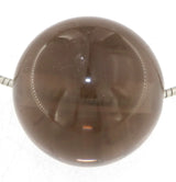 Colgante esfera de cuarzo ahumado 18mm - Colgante de collar de piedra pulida - Gema de calidad A #7356