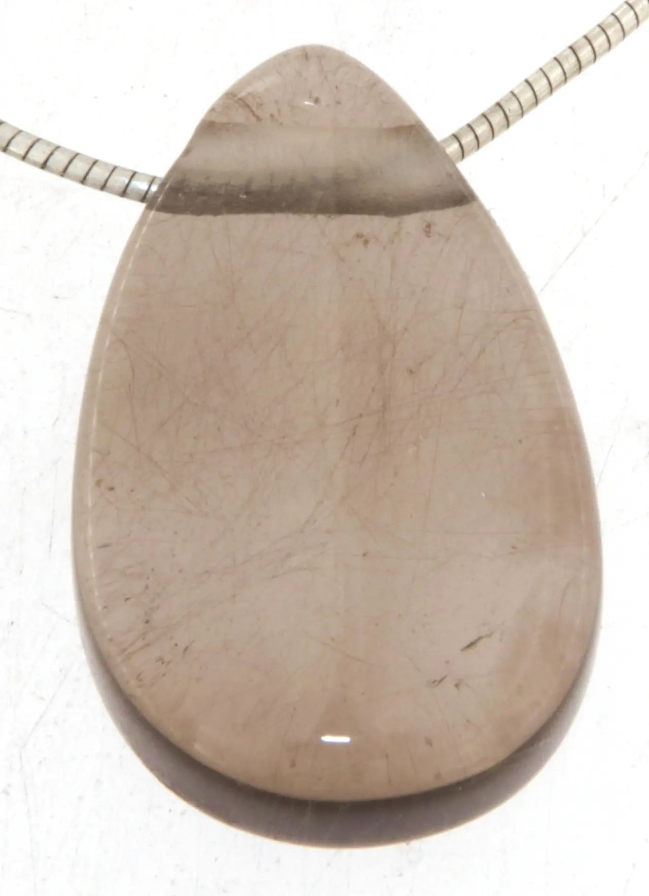 Rauchquarz Trommelstein Edelstein Schmuck Ketten Anhänger - A Qualität #7404