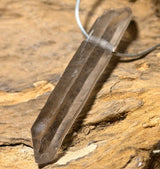 Rauchquarz Spitze Trommelstein Edelstein Schmuck Ketten Anhänger - A Qualität #6980