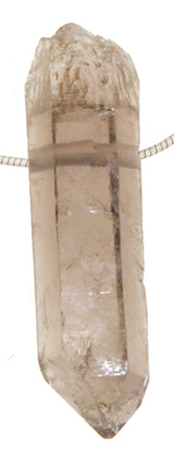 Rauchquarz Spitze Trommelstein Edelstein Schmuck Ketten Anhänger - A Qualität #6979