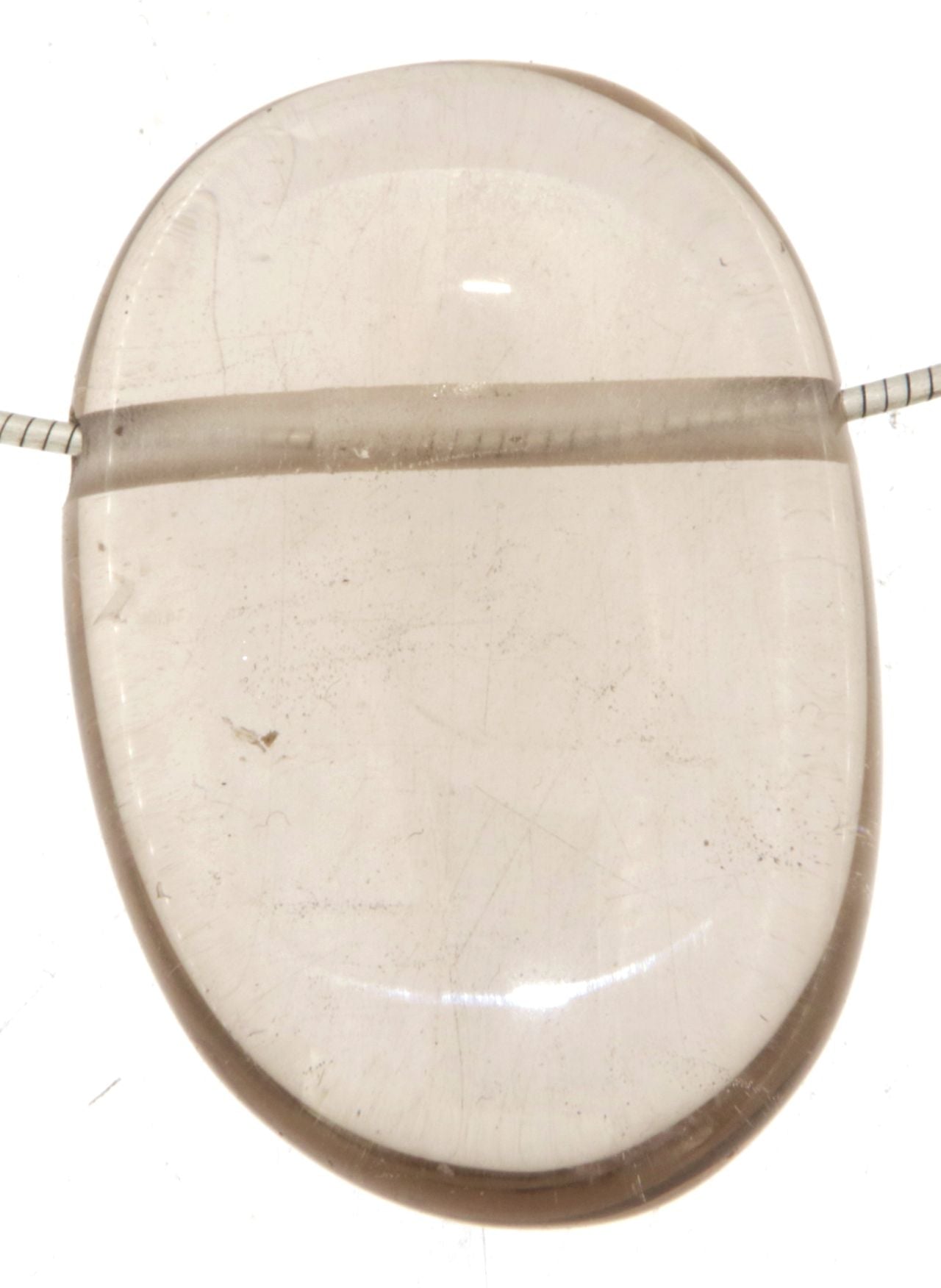 Rauchquarz Trommelstein Edelstein Schmuck Ketten Anhänger - A Qualität #7008