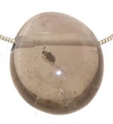 Cuarzo ahumado, piedra pulida, gema, colgante de collar - Calidad A #6033