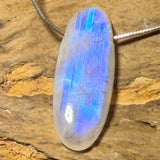 Mondstein - Regenbogenmondstein - weißer Labradorit Schmuck Ketten Anhänger #6910