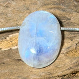 Mondstein - Regenbogenmondstein - weißer Labradorit Trommelstein Schmuck Ketten Anhänger - A Qualität #7126