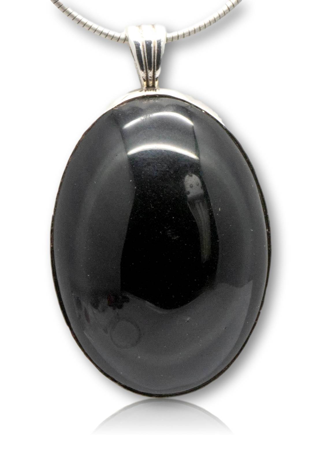 Anhänger Regenbogenobsidian Edelstein A Qualität - 935er Silber - MADE IN GERMANY #5285