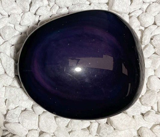 Regenbogenobsidian - Obsidian Seifenstein - Massagestein - Edelstein - Handschmeichler handpoliert #6247