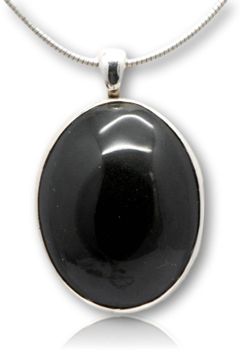 Anhänger Regenbogenobsidian Edelstein A Qualität - 935er Silber - MADE IN GERMANY #5322