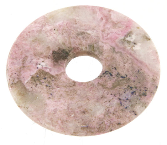 Rhodochrosit Donut - PI Scheibe - Edelstein Schmuck Anhänger 50mm - A Qualität #7290