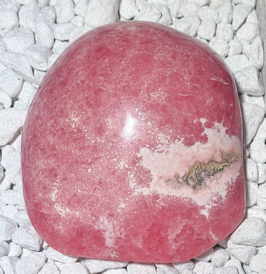 Rhodochrosit Seifenstein - Handschmeichler - Auflagestein - Massagestein, poliert - Sonderqualität #7321