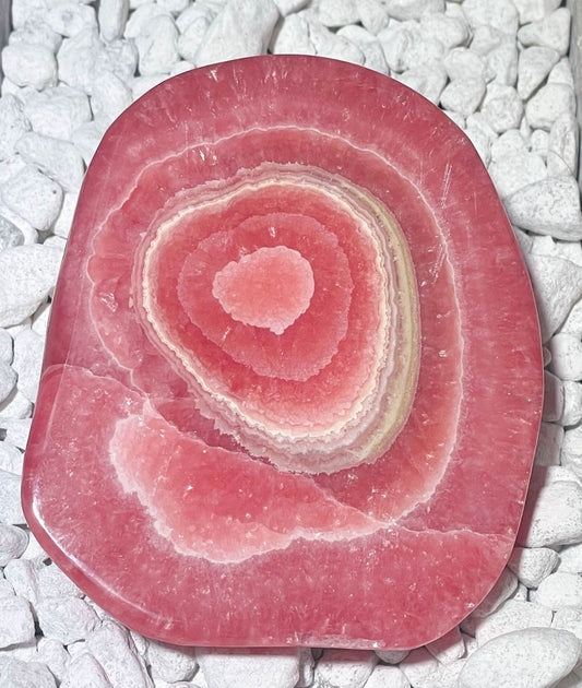 Rhodochrosit Seifenstein - Handschmeichler - Auflagestein - Massagestein, poliert - Sonderqualität #7321