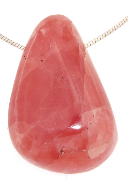 Rhodochrosit Trommelstein Edelstein Schmuck Ketten Anhänger - A Qualität #2861