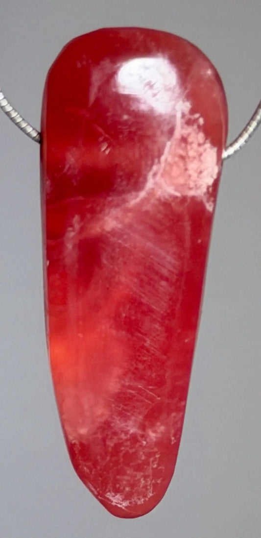 Rhodochrosit Trommelstein - Edelstein - Schmuck Kettten Anhänger AA Qualität #2856